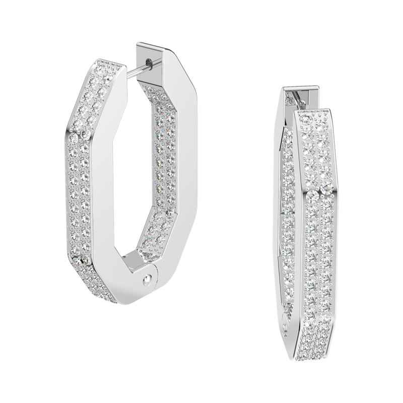 ORECCHINI CERCHIO RODIO DONNA SWAROVSKI DEXTERA ORECCHINI CERCHIO RODIO DONNA SWAROVSKI DEXTERA