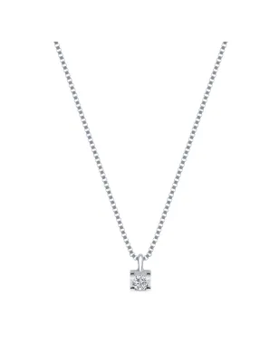 Collana Punto luce oro bianco Diamante 0.01 Ct Donna Demetra 032.Q.001.W.A2 Demetra