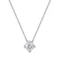 Collana Punto Luce oro bianco Diamante 0.18 Ct Donna Demetra