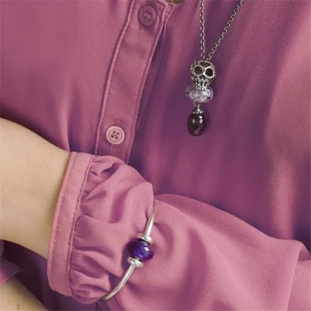 Collana Argento con Onice nero 60 cm Donna Trollbeads