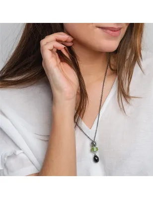 Collana Argento con Onice nero 60 cm Donna Trollbeads TAGFA-00001 Trollbeads