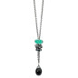 COLLANA ARGENTO CON ONICE NERO 70CM DONNA TROLLBEADS COLLANA ARGENTO CON ONICE NERO 70CM DONNA TROLLBEADS