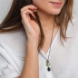 COLLANA ARGENTO CON ONICE NERO 70CM DONNA TROLLBEADS COLLANA ARGENTO CON ONICE NERO 70CM DONNA TROLLBEADS