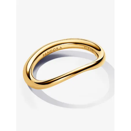 Anello dorato Linea Sinuosa mis.50 Donna Pandora