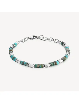 Bracciale RIPTIDE Pietra Turchese UOMO Brosway