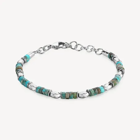 Bracciale RIPTIDE Pietra Turchese UOMO Brosway