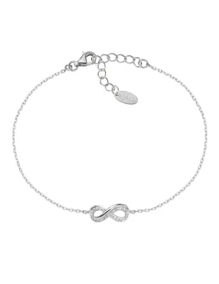 Bracciale Amore Infinito con zirconi bianchi Donna Amen