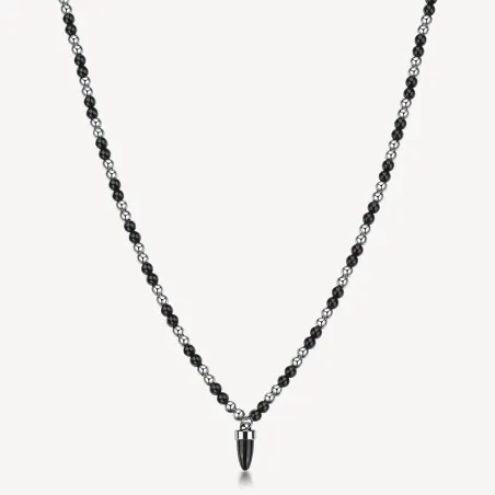 Collana Riptide Cornetto Onice Nero UOMO Brosway