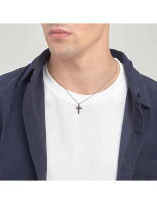 Collana Backliner con Croce pendente Uomo Brosway