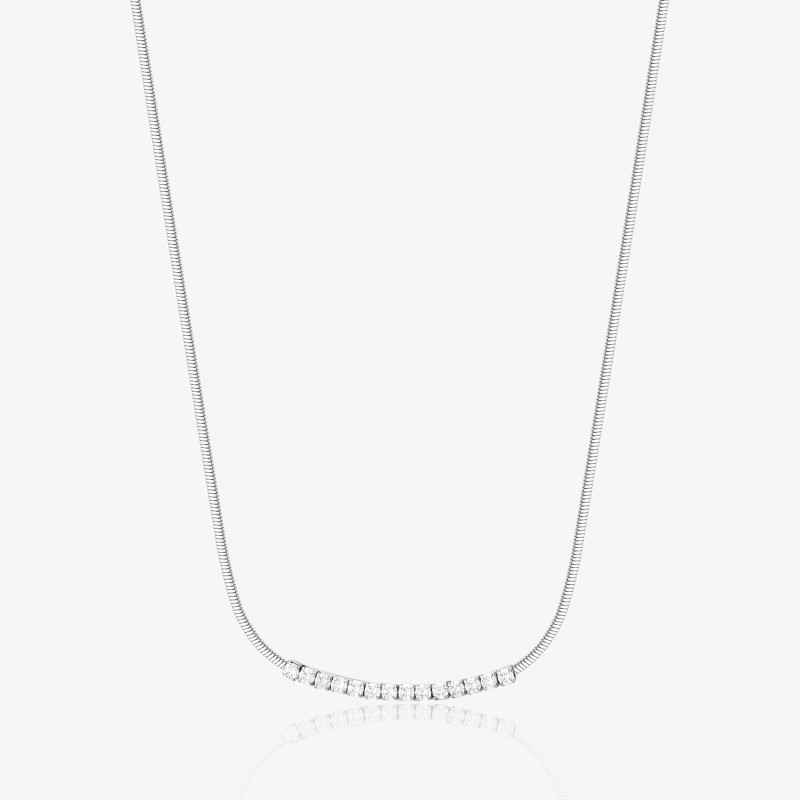 Collana con zirconi bianchi Donna Brosway Desideri