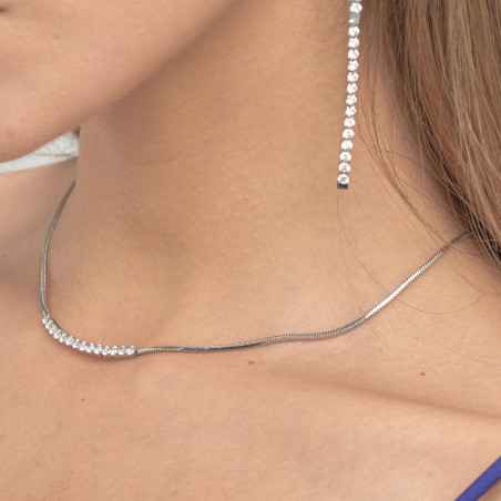 Collana con zirconi bianchi Donna Brosway Desideri