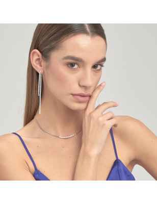 Orecchini pendenti due fili Donna Brosway Desideri BEIE003 Brosway