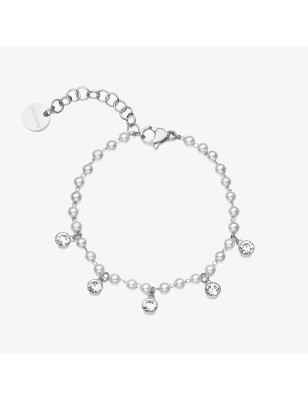Bracciale Chant con cristalli e perle Donna Brosway