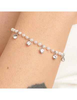 Bracciale Chant con cristalli e perle Donna Brosway