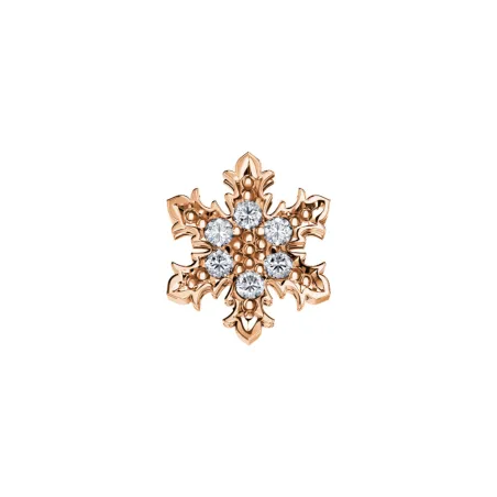Elemento Fiocco di Neve Oro rosa e diamanti Donnaoro Elements