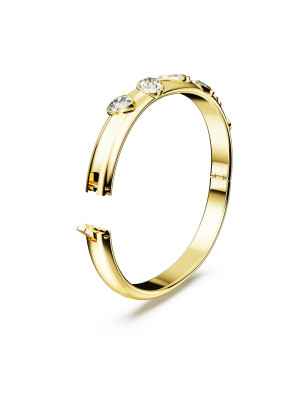 Bracciale Rigido Dextera Dorato Mis M Donna Swarovski