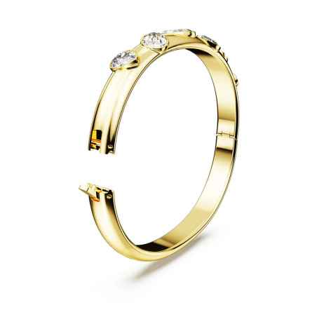Bracciale Rigido Dextera Dorato Mis M Donna Swarovski