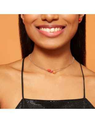 COLLANA MEDITERRANEO DONNA ROSSOPREZIOSO SEMINO D'AMORE GC 24405 ME ROSSOPREZIOSO