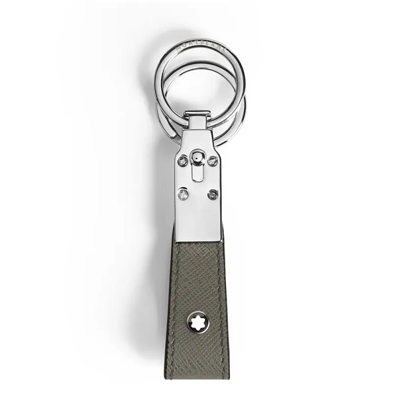 Portachiavi in pelle grigia Uomo Montblanc Sartorial