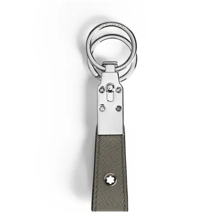 Portachiavi in pelle grigia Uomo Montblanc Sartorial