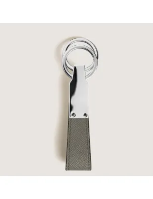 Portachiavi in pelle grigia Uomo Montblanc Sartorial