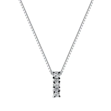 Collana Trilogy oro bianco e Diamanti Donna Demetra