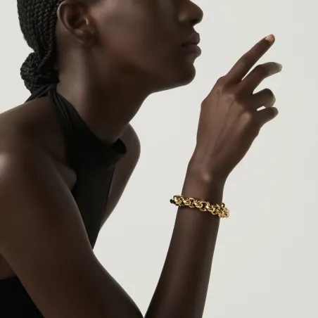 Bracciale Rolò gigante Dorato Donna Giovanni Raspini