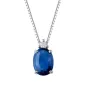 Collana oro bianco Zaffiro e Diamante Donna Demetra Collana oro bianco Zaffiro e Diamante Donna Demetra