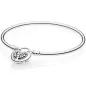 Bracciale rigido lucchetto con Cuore e Albero della Vita Pandora