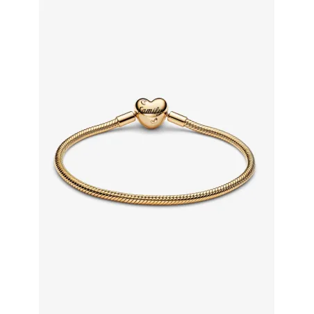 Bracciale dorato con chiusura Albero della Famiglia Pandora