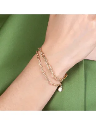 Bracciale Catene unisex maglia a granchio Aquaforte
