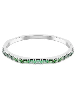 Bracciale rigido Matrix taglio baguette Verde mis.M Donna Swarovski