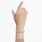 Bracciale rigido Matrix taglio baguette Verde mis.M Donna Swarovski