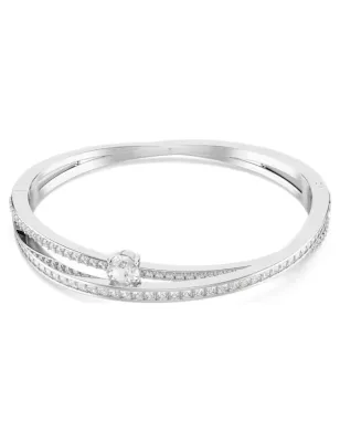 Bracciale rigido Hyperbola bianco mis.L Donna Swarovski