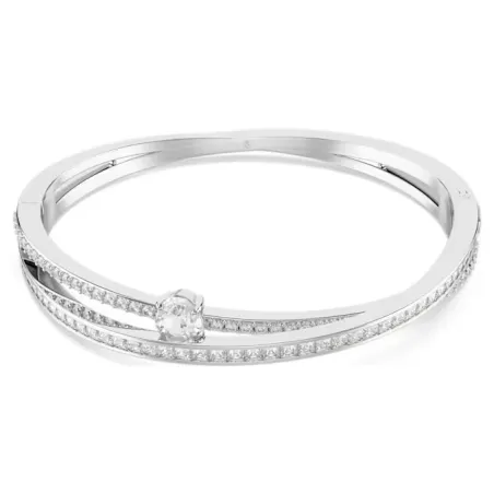 Bracciale rigido Hyperbola bianco mis.L Donna Swarovski