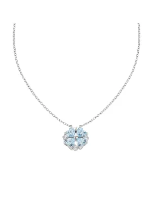 Collana Quadricuore Magnetico Acquamarina Donna Amen