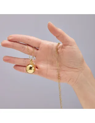 Collana dorata Chiama Angeli con Quadrifoglio Donna Brosway