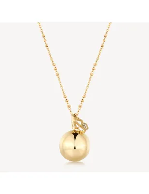 Collana dorata Chiama Angeli con Quadrifoglio Donna Brosway