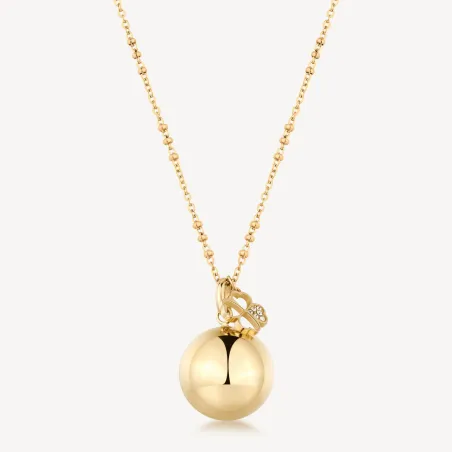 Collana dorata Chiama Angeli con Quadrifoglio Donna Brosway