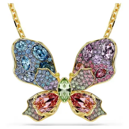 Collana e Spilla Idyllia Fiore Multicolore pavé Donna Swarovski