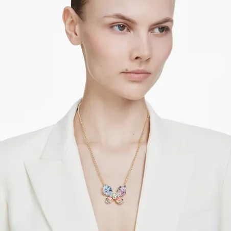 Collana e Spilla Idyllia Fiore Multicolore pavé Donna Swarovski