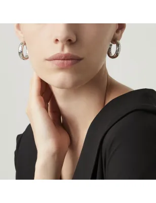 Orecchini cerchio Moon Rock piccoli Donna Giovanni Raspini