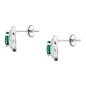 Orecchini Tesori zircone centrale verde Donna Morellato