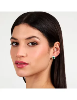 Orecchini Tesori zircone centrale verde Donna Morellato SAIW275 Morellato
