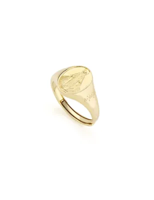 Anello dorato chevalier Miracolosa Amen
