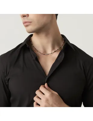 Collana Dadini e Onice Uomo Giovanni Raspini