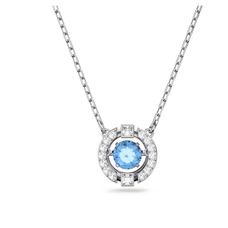 COLLANA UNA TAGLIO TONDO BLU DONNA SWAROVSKI COLLANA UNA TAGLIO TONDO BLU DONNA SWAROVSKI