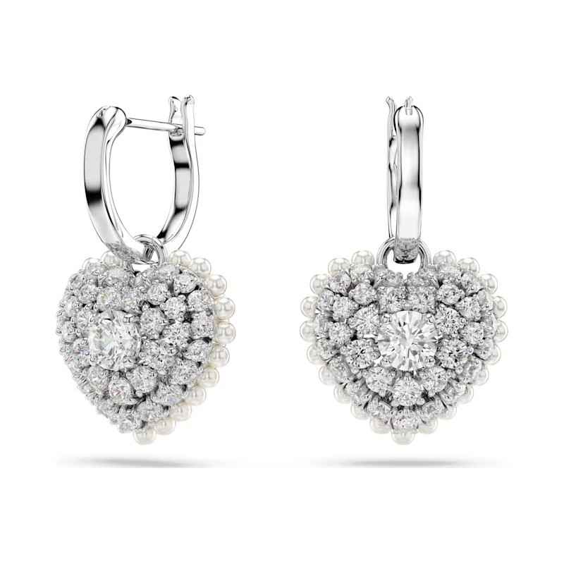 ORECCHINI PENDENTI HYPERBOLA CUORE BIANCHI SWAROVSKI ORECCHINI PENDENTI HYPERBOLA CUORE BIANCHI SWAROVSKI