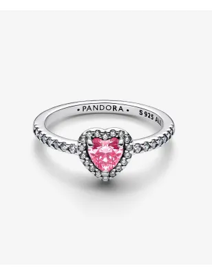 Anello Cuore in rilievo rosa Donna Pandora
