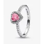Anello Cuore in rilievo rosa Donna Pandora